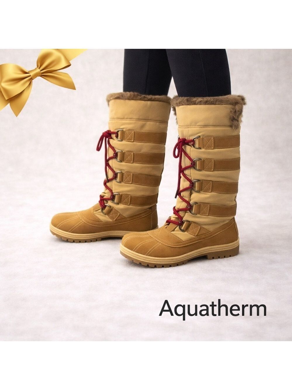Aquatherm Tan Winter Boots Sz 7